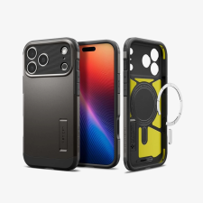 Spigen Tough Armor T MagFit hátlap kitámasztóval iPhone 17 Pro Max sötétszürke tok és táska