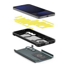 Spigen Tough Armor tok Samsung Galaxy S24 FE - sötétzöld tok és táska