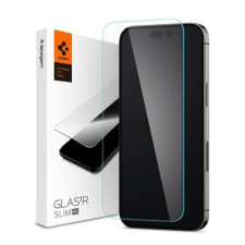 Spigen tr slim hd képernyővédő üveg (2.5d, tok barát, ultravékony, 0.2mm, 9h) átlátszó agl05210 mobiltelefon kellék