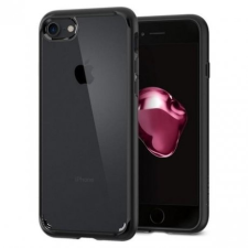 Spigen Ultra Hybrid 2 szilikon tok iPhone 7/8, fekete tok és táska