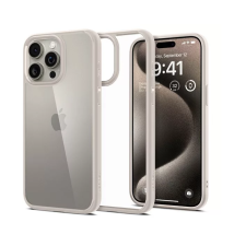 Spigen Ultra Hybrid Apple iPhone 15 Pro Max Tok - Átlátszó/Fehér (ACS07209) tok és táska