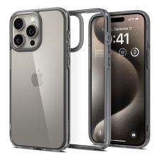 Spigen Ultra Hybrid Apple Iphone 15 Pro Space Crystal tok, fekete-átlátszó tok és táska