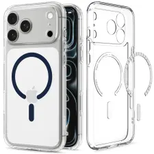 Spigen Ultra Hybrid Clear Deep Blue iPhone 18 Pro / 17 Pro MagSafe tok tok és táska