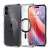 Spigen ULTRA HYBRID MAG műanyag telefonvédő (ütésállóság, légpárnás keret, karbon minta, MagSafe) ÁTLÁTSZÓ Apple iPhone 16 Plus