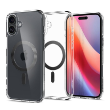 Spigen Ultra Hybrid MagFit Apple iPhone 16 tok, Carbon Fiber MagSafe, fekete tok és táska