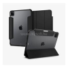 Spigen ULTRA HYBRID PRO tok álló, bőr hatású (FLIP, oldalra nyíló, TRIFOLD, asztali tartó, ceruza tartó) FEKETE (ACS07006)