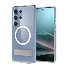 Spigen ULTRA HYBRID S műanyag telefonvédő (ütésállóság, légpárnás keret, kitámasztó, MagSafe) ÁTLÁTSZÓ (ACS08963) tok és táska