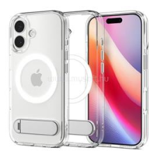 Spigen ULTRA HYBRID S műanyag telefonvédő (ütésállóság, légpárnás keret, kitámasztó, MagSafe) ÁTLÁTSZÓ (ACS09981) tok és táska