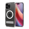 Spigen ULTRA HYBRID S műanyag telefonvédő (ütésállóság, légpárnás keret, kitámasztó, MagSafe) ÁTLÁTSZÓ Apple iPhone 16 Pro Max