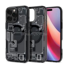 Spigen ULTRA HYBRID ZERO ONE műanyag telefonvédő (ütésállóság, légpárnás keret, MagSafe) FEKETE (ACS08004) tok és táska