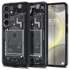 Spigen Ultra Hybrid Zero One Samsung Galaxy S24 Hátlapvédő tok - Átlátszó/Fekete (ACS07350) tok és táska