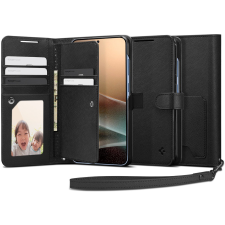 Spigen Wallet S Samsung Galaxy S25+ fekete tok tok és táska