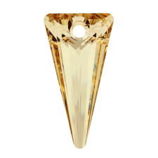 Spike Pendant- Swarovski medál - Golden Shadow - arany -28 mm medál