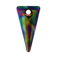 Spike Pendant- Swarovski medál - Rainbow Dark -28 mm medál