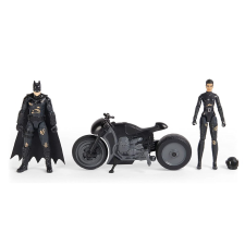 Spin Master DC Batman Figura szett - Batman és Selina Kyle motorral (6060832) játékfigura