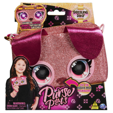 Spin Master Purse Pets Interaktív állatos táska - Dazzling Diva kutyus