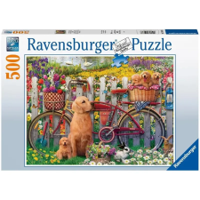 Spin Master Puzzle 500 db - Kutyusok a kertben puzzle, kirakós