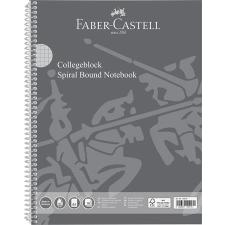 Spirálfüzet, A4, kockás, 80 lap, perforált, lyukasztott, FABER-CASTELL füzet