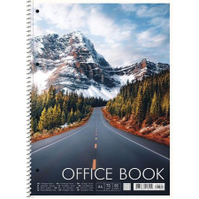  Spirálfüzet, A4+, vonalas, 80 lap, SHKOLYARYK &quot;Office book&quot;, vegyes füzet