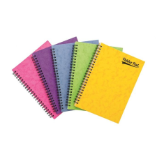  Spirálfüzet, A5, vonalas, 60 lap, PUKKA PAD "Pressboard", vegyes szín füzet
