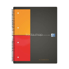  Spirálfüzet A/4 80lap kockás OXFORD Activebook füzet