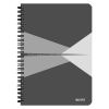  Spirálfüzet A/5 90lap Office vonalas karton borítóval 445900.. szürke
