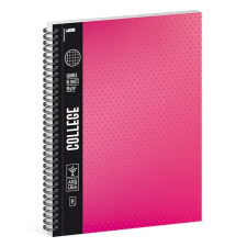  Spirálfüzet ARS UNA College A/4 80 lapos kockás pink füzet