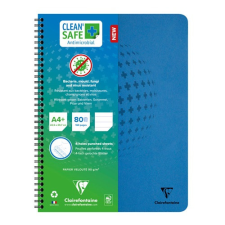  Spirálfüzet Clairefontaine Clean&#039;Safe A/4+ 80 lapos vonalas antimikrobiális füzet