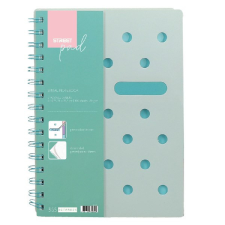  Spirálfüzet STREET Pad A/5 vonalas 100 lapos pasztell zöld füzet