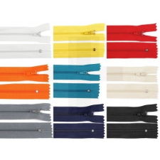  Spirálos cipzár pinlock - 18 db dekorációs kellék