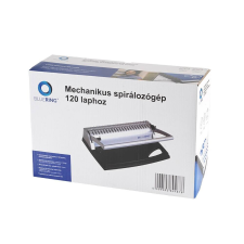 Spirálozógép, műanyag spirálkötéshez, 120lap lyukasztás 8lap Bluering® COMBINDER 120 spirálozó gép