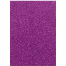 Spirit : Dekorációs csillámos habszivacs lap lila színben A/4 1db kreatív és készségfejlesztő