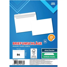 Spirit : Fehér boríték B6 17,6x12,6cm 25db-os csomag boríték