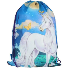 Spirit : Fehér unikornis tornazsák, sportzsák 47x34cm tornazsák