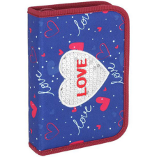 Spirit : Love heart 3D mintás kihajtható töltött tolltartó 19db-os tolltartó