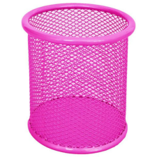 Spirit : Neon pink fémhálós hengeres ceruzatartó fémhálós tároló