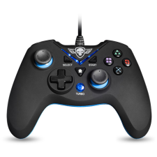 Spirit of Gamer Gamepad - XGP WIRED Blue (USB, 1,8m kábel, Vibration, PC és PS3 kompatibilis, fekete-kék) videójáték kiegészítő