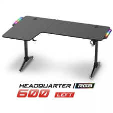 Spirit of Gamer Headquarter 600 L Gaming Desk Black íróasztal