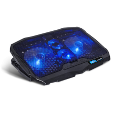 Spirit of Gamer Notebook Hűtőpad 17&quot;-ig - AIRBLADE 600 Blue (15dB; max. 95,14 m3/h; 2x12cm, LED, 2xUSB2.0) laptop kellék