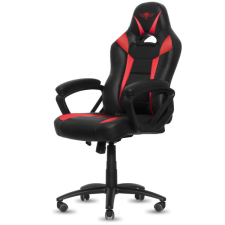 Spirit of Gamer szék - FIGHTER Red (állítható magasság; párnázott kartámasz; PU; max.120kg-ig, fekete-piros) forgószék