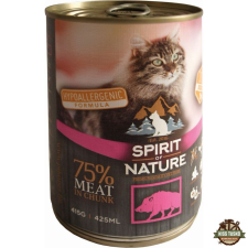 Spirit of Nature Cat konzerv Vaddisznóhússal 415gr macskaeledel
