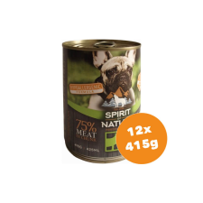 Spirit of Nature Dog konzerv Bárányhússal és nyúlhússal 12x415g kutyaeledel