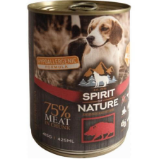 Spirit of Nature Dog konzerv Vaddisznóhússal – 12×800 g kutyaeledel