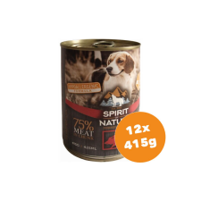Spirit of Nature Dog konzerv Vaddisznóhússal 12x415g kutyaeledel