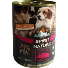 Spirit of Nature Dog vaddisznóhúsos konzerv (24 x 415 g) 9.96kg kutyaeledel