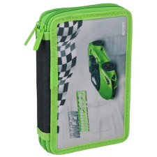 Spirit : Racer Monster zöld sportautó mintás 2 szintes töltött tolltartó tolltartó