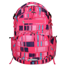 Spirit : Stinger rózsaszín kocka mintás prémium ergonomikus iskolatáska hátizsák iskolatáska