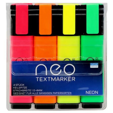 Spirit : Textmarker szövegkiemelő 1-4mm vágott heggyel 4db-os szett filctoll, marker