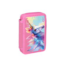 Spirit : Unikornis kétszintes töltött tolltartó 28db-os 13x6x19,5cm tolltartó