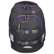 Spirit : Urban fekete-lila ergonomikus iskolatáska hátizsák iskolatáska
